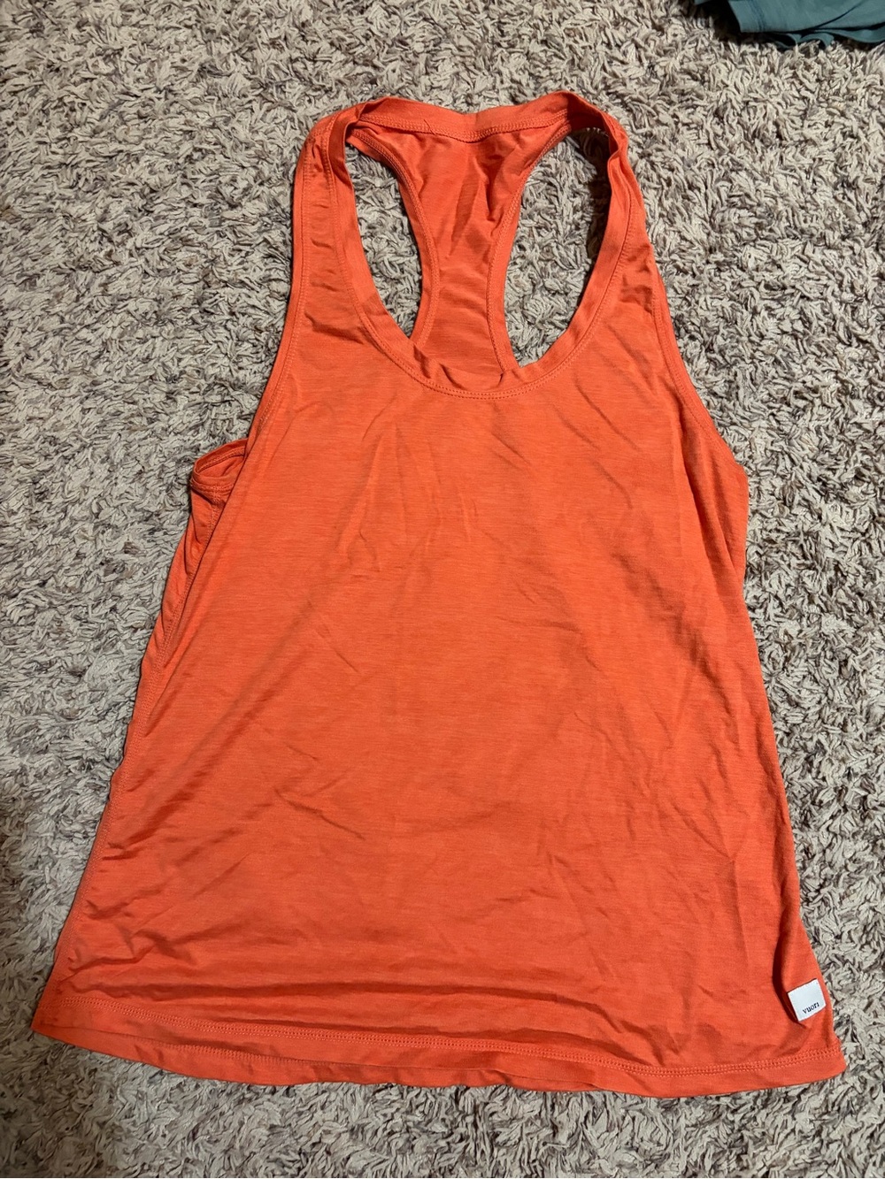 Vuori Orange Racerback Tank